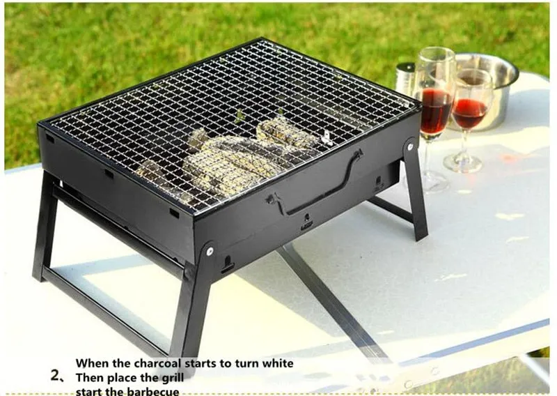Portable Folding Charcoal BBQ Grill Austin