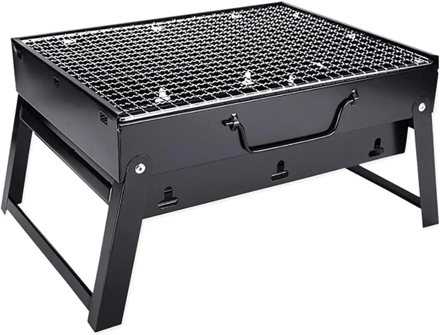 Portable Mini Charcoal Grill for Outdoor Picnics and Camping Folding BBQ Grill with Cooking Rack Compact and Lightweight BBQ Grill for BBQ Party Charcoal Grills for Cooking Tools