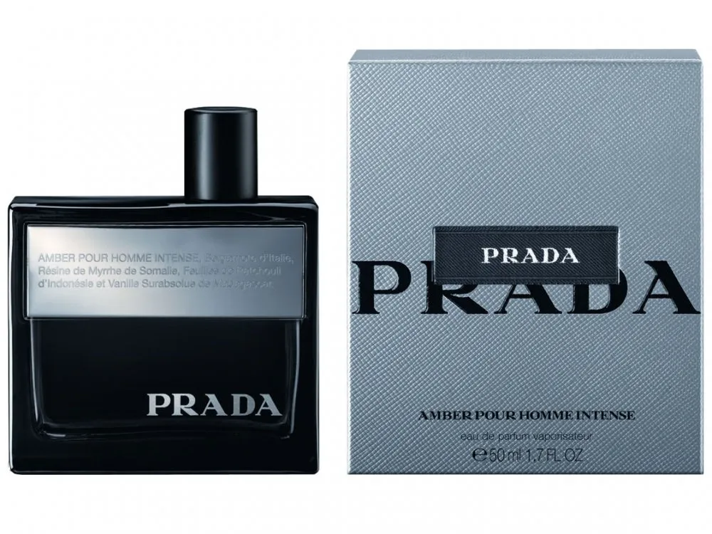 Prada Amber Intense Eau de Parfum Spray for Men, 1.7 Ounce