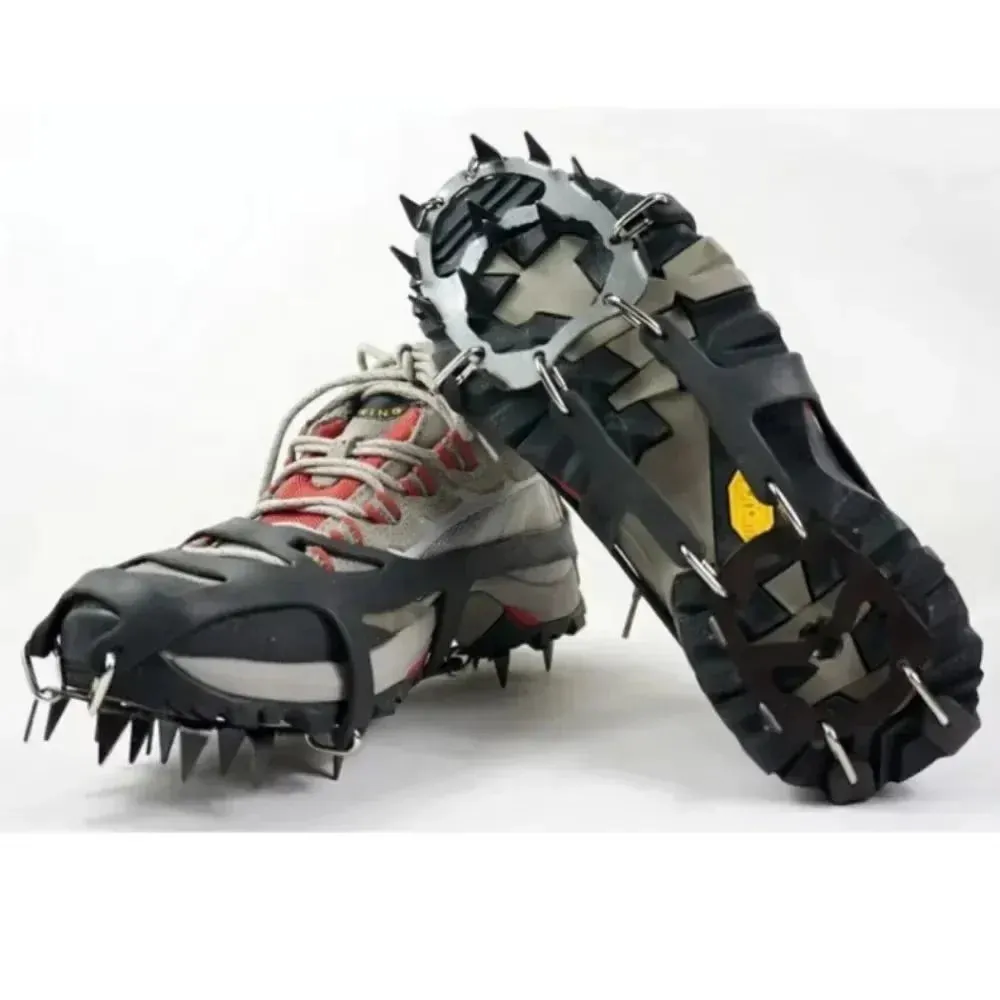 Professional 18-Stud Climbing Crampons – Anti-Slip Ice & Snow Traction Spikes
