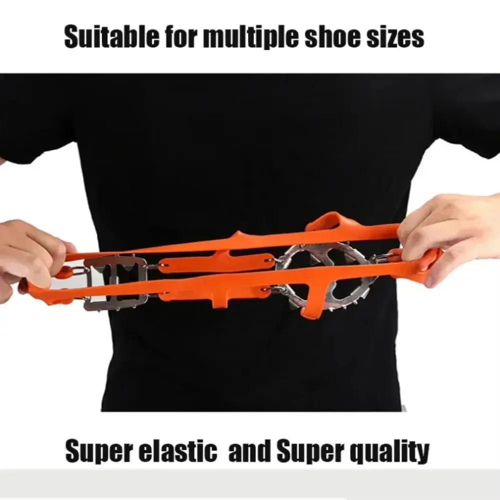 Professional 18-Stud Climbing Crampons – Anti-Slip Ice & Snow Traction Spikes