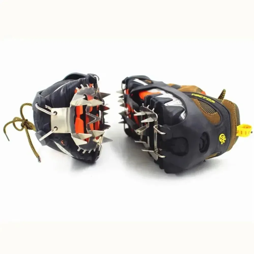 Professional 18-Stud Climbing Crampons – Anti-Slip Ice & Snow Traction Spikes