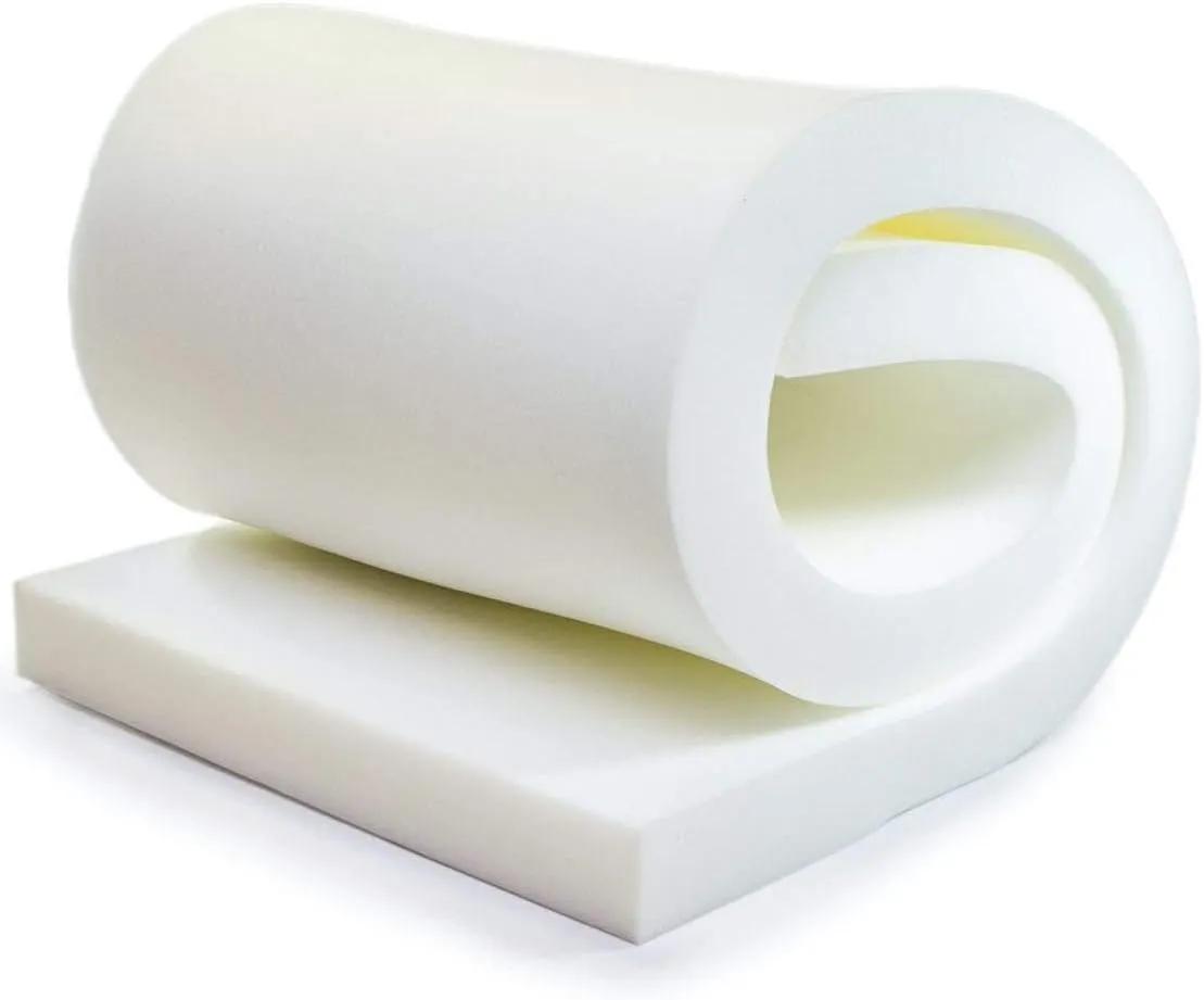 QOMFY 5" Height x 18" Width x 78" Length 1.8 Density 33ILD (Semi-Firm) Upholstery Foam Cushion Made in USA - Perfect for Chairs, Sofas, Headboards, Packaging, Crafts and DIY Projects.