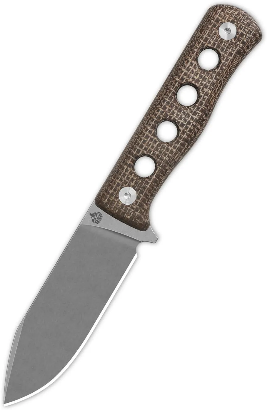 QSP CANARY FIXED BLADE HUNTING KNIFE with KYDEX SHEATH, SHARP BLADE with MICARTA HANDLES