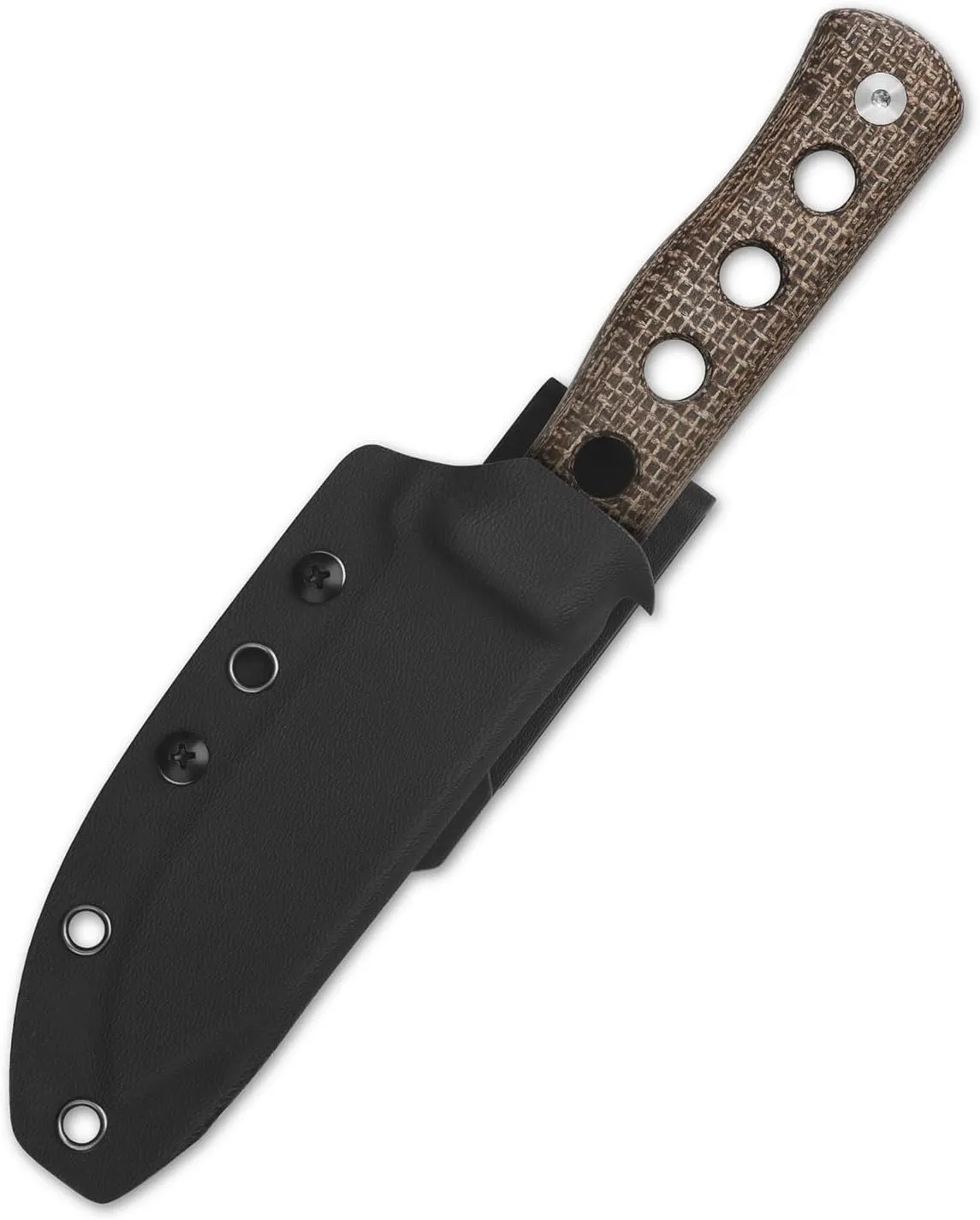 QSP CANARY FIXED BLADE HUNTING KNIFE with KYDEX SHEATH, SHARP BLADE with MICARTA HANDLES