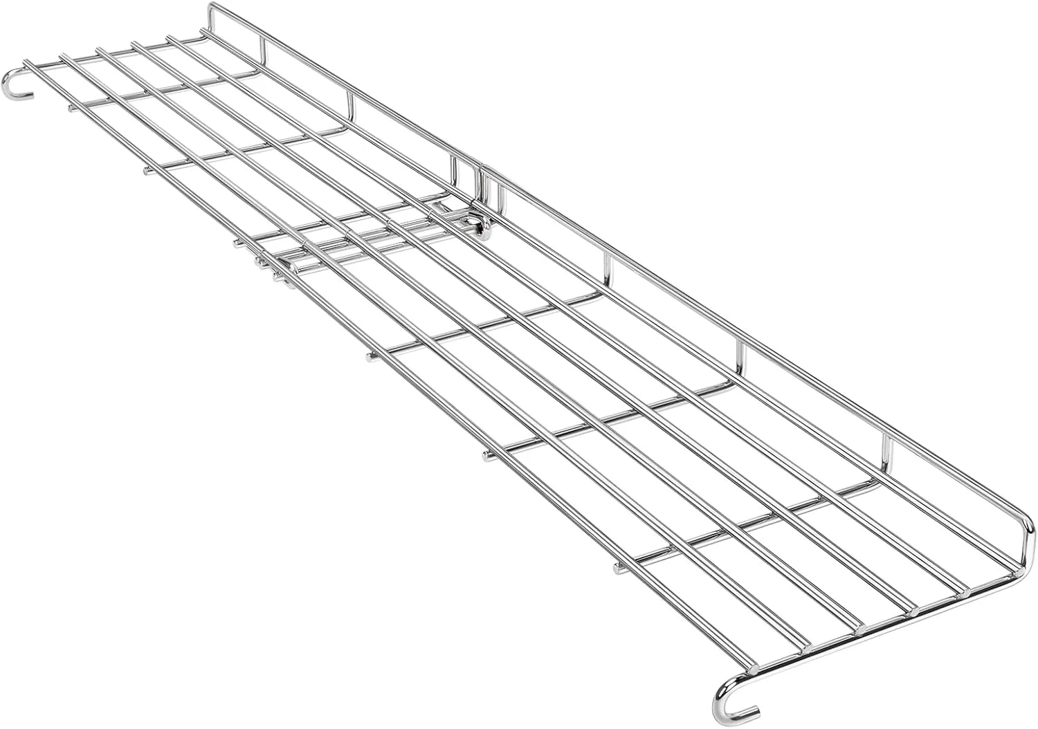 QuliMetal Grill Parts for Weber Genesis II 400 Series Gas Grills, Grill Warming Rack for Weber Genesis II E/S/SE-410, II E/S-435 Series, Stainless Steel Foldable Replacement Parts for Weber 66045