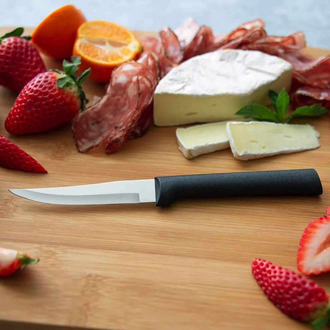 RADA Cutlery Heavy Duty Paring Knife, Black Handle, Pack of 2