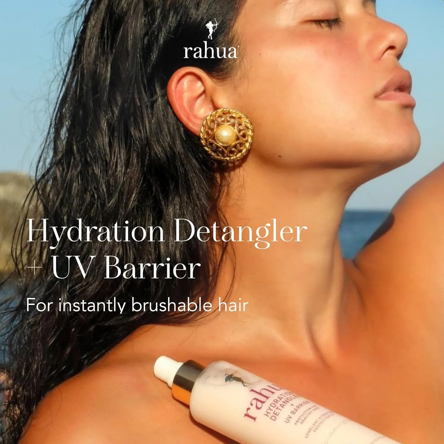 Rahua Hydration Detangler Spray   UV Barrier, 6.5 Fl Oz, Detangling Leave in Hair Care Softens Hair, Smooths Frizz, Supports Breakage & Damage, Conditioning for Brushable Shiny Hair, All Hair Types