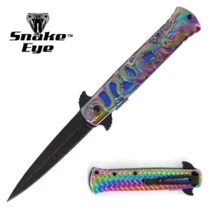 RAINBOW 3D DRAGON STILETTO
