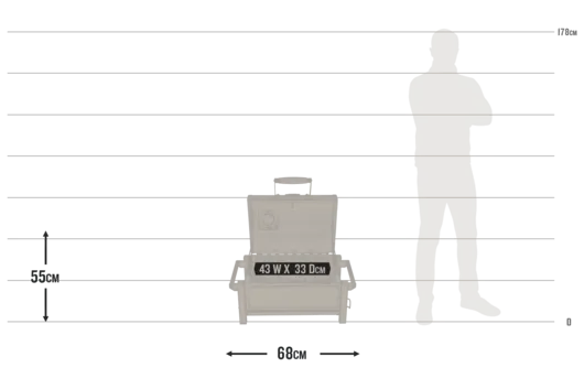 Rambler Table Top Grill | Portable Charcoal BBQ | Oklahoma Joe's Smoker