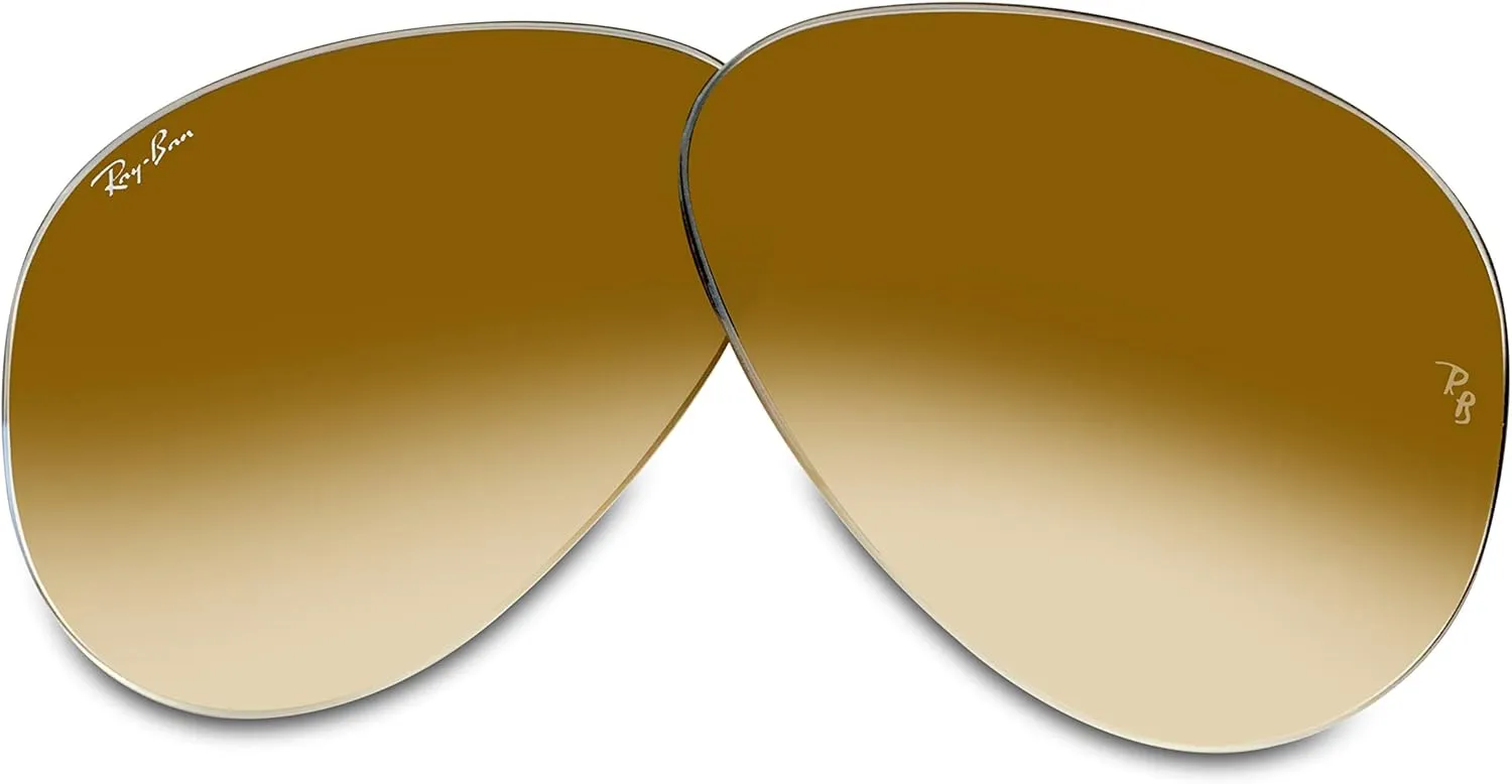 Ray-Ban Original AVIATOR LARGE METAL RB3025 Replacement Lenses   BUNDLE with Designer iWear Care Kit