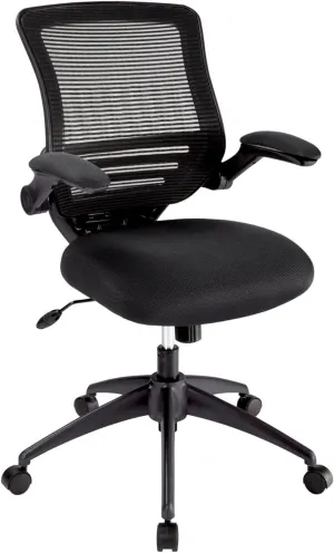 Realspace® Calusa Mesh Mid-Back Chair, Black