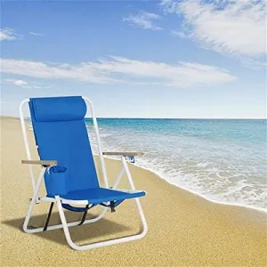 Recliners Patio Lounge Chair Chaise Reclining for Camping Pool Beach Supports Camping Furniture Folding Reclining Chair Folding Beach Chair Camping Chair Travel Outdoor Seat