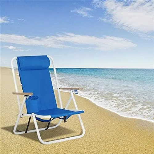 Recliners Patio Lounge Chair Chaise Reclining for Camping Pool Beach Supports Camping Furniture Folding Reclining Chair Folding Beach Chair Camping Chair Travel Outdoor Seat