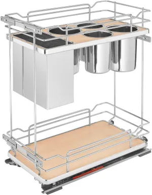 Rev-A-Shelf Two-Tier Knife Block Pullout Organizers w/Soft-Close