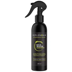 Rice Water Organic Hair Growth Spray - Leave In Conditioner Infused with Peppermint Oil & Essential Oil for Hair Growth, Reduces Hair Fall, Dandruff & Promotes Thicker Hair - 250ml
