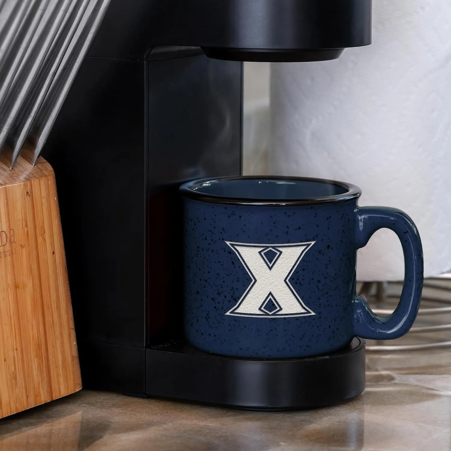 Rico Industries NCAA unisex-adult NCAA Speckle 15oz Laser Engraved Campfire Hot/Cold Mug