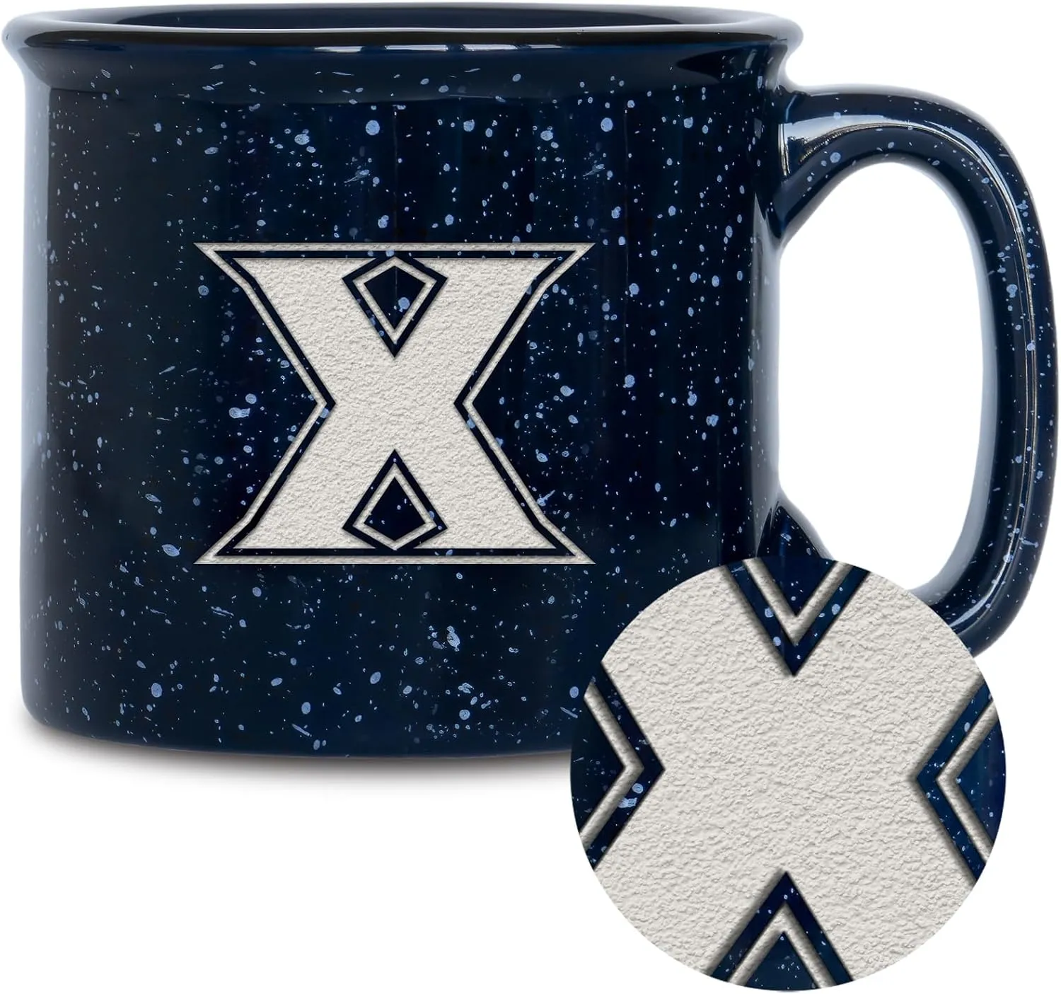 Rico Industries NCAA unisex-adult NCAA Speckle 15oz Laser Engraved Campfire Hot/Cold Mug