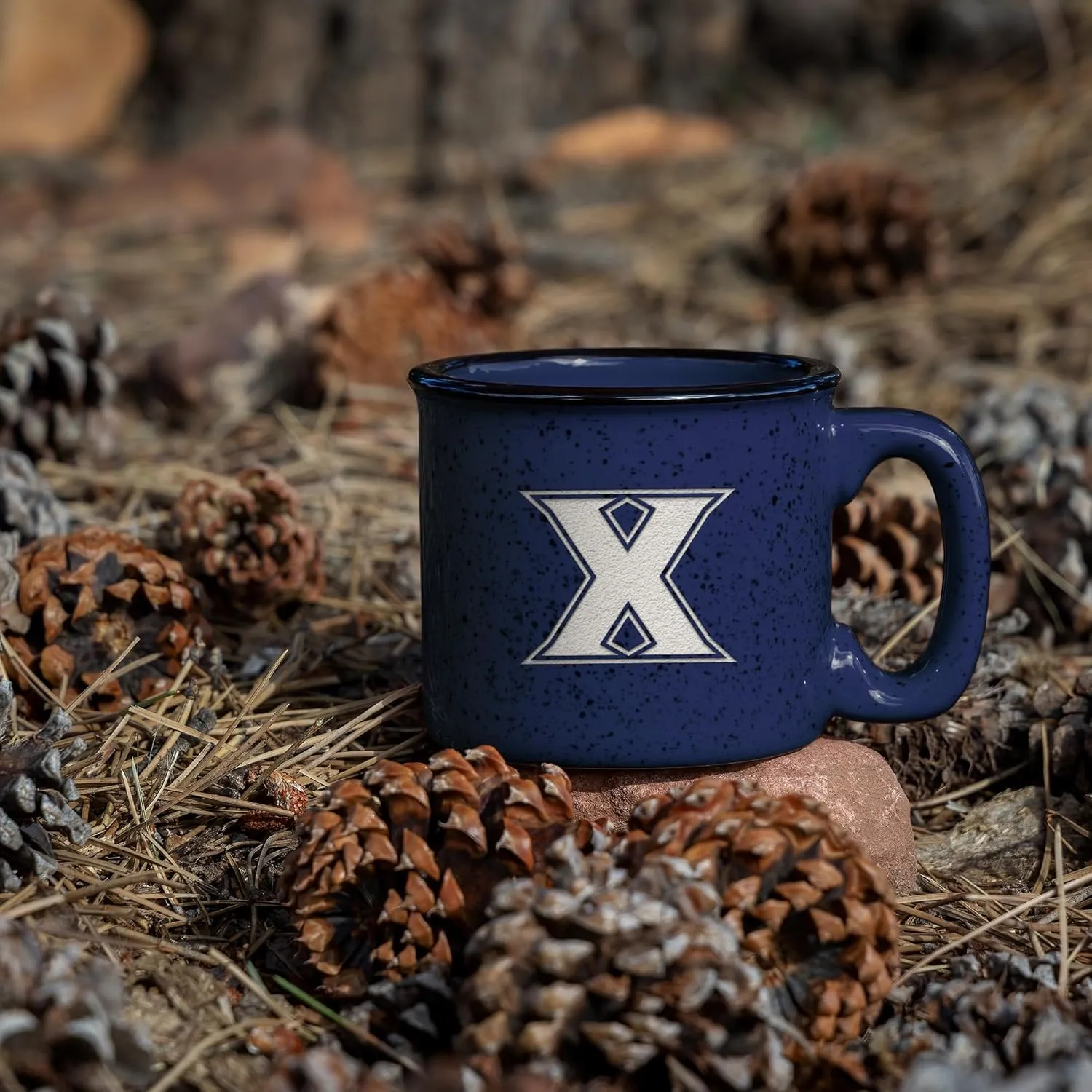 Rico Industries NCAA unisex-adult NCAA Speckle 15oz Laser Engraved Campfire Hot/Cold Mug