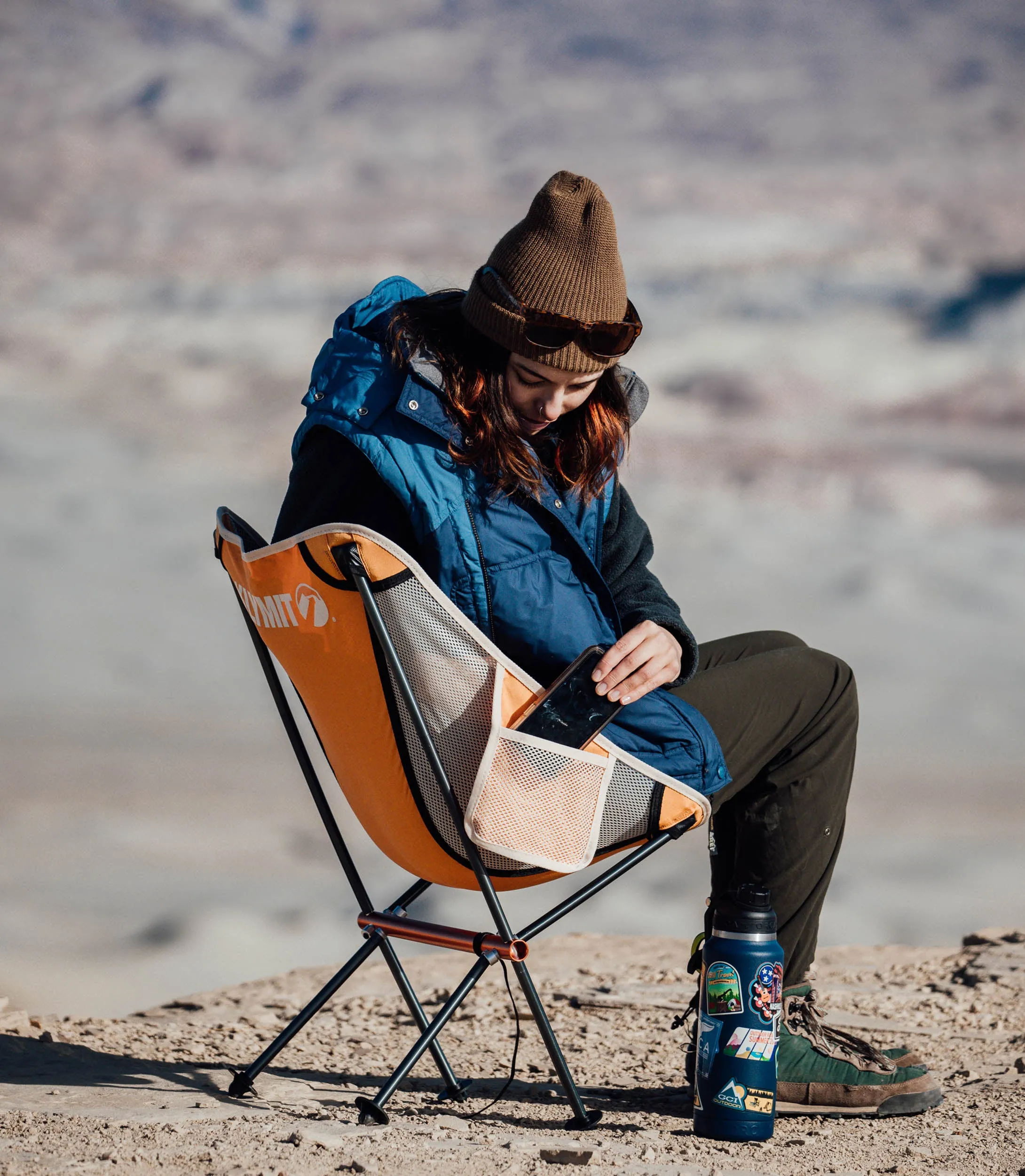 Ridgeline Camp Chair Short Orange