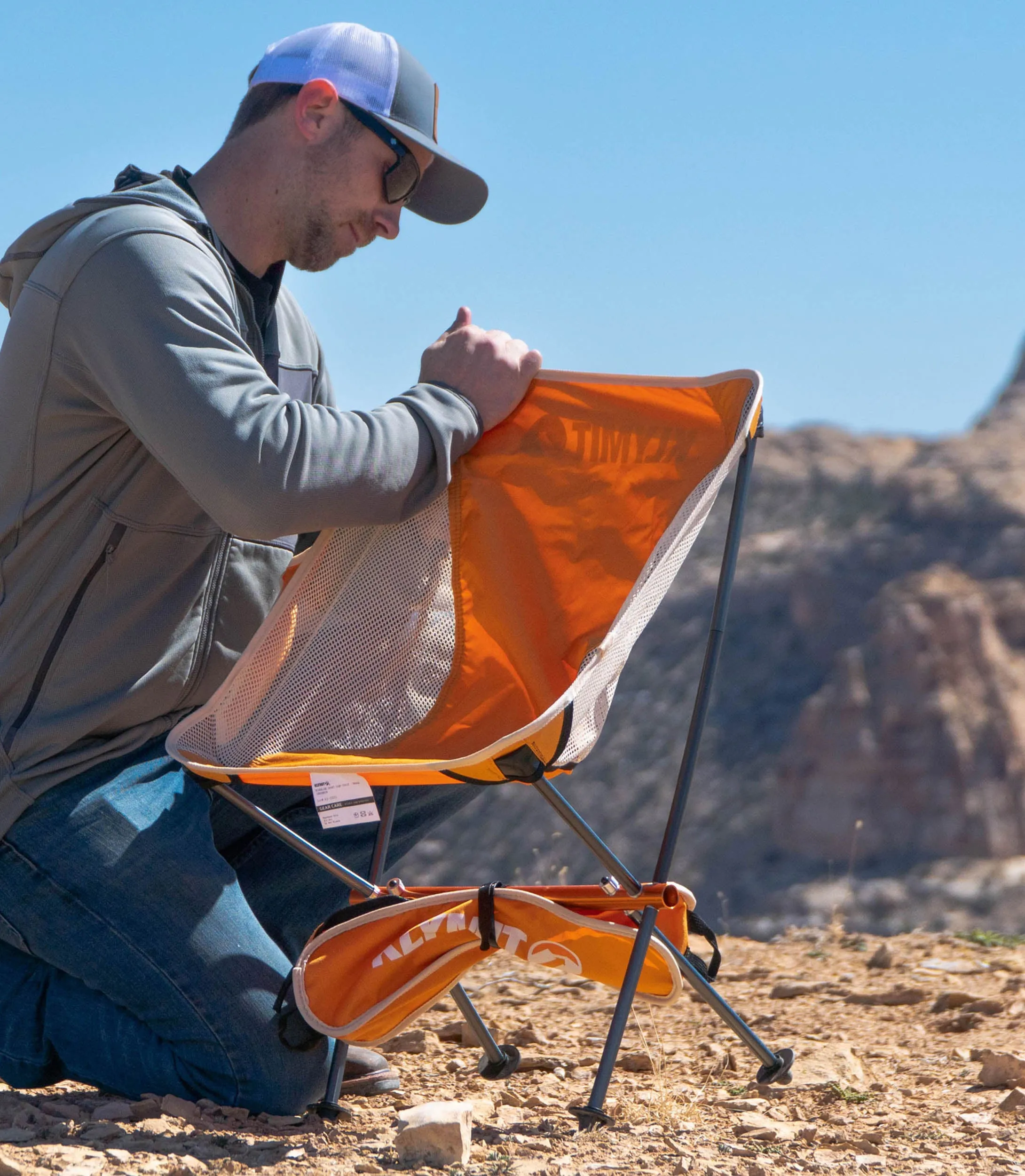 Ridgeline Camp Chair Short Orange