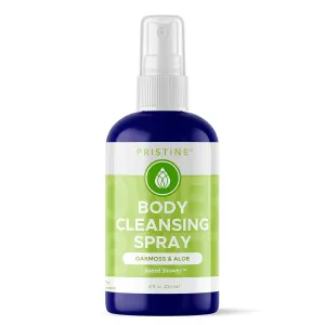 Rinse Free Waterless Body Cleansing Spray: Rinse Free Wash and Body Spray for Women and Men - a More Natural, Portable Shower and Wipes Alternative - Oakmoss & Aloe