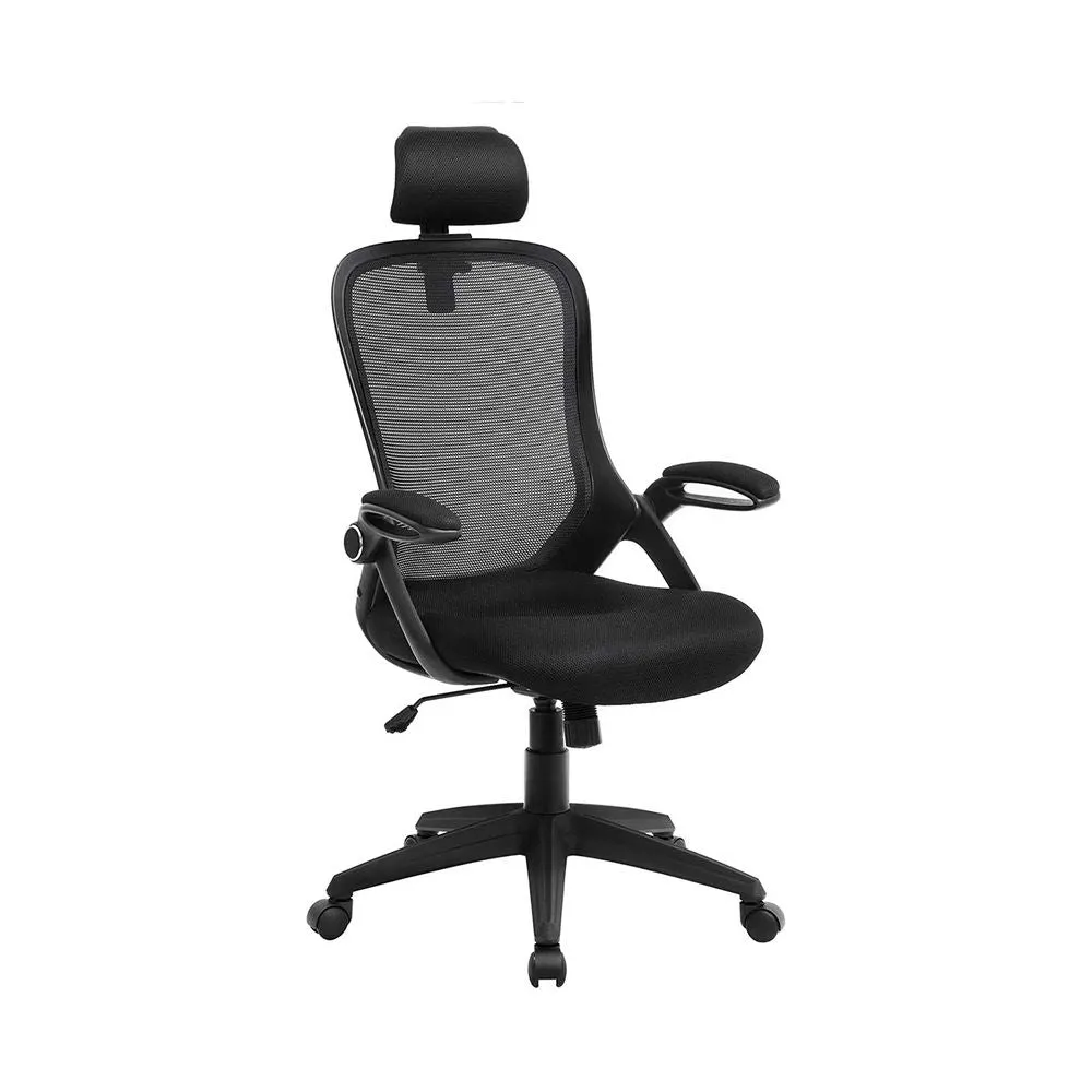 Rootz Ergonomic Desk Chair - Swivel Chair - Office Chair With Back Support - Comfortable Desk Seating - Task Chair - Black