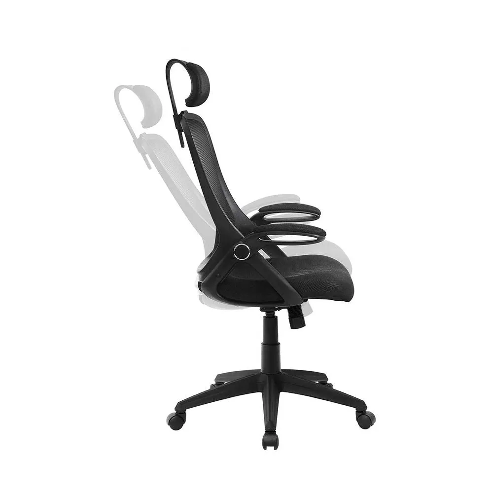 Rootz Ergonomic Desk Chair - Swivel Chair - Office Chair With Back Support - Comfortable Desk Seating - Task Chair - Black