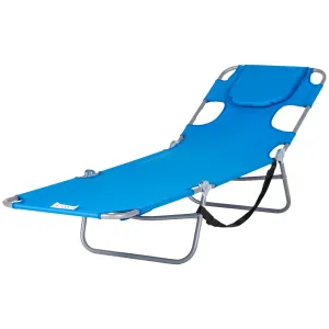 Rootz Garden Lying Deck Chair - Paradise Sun Lounger - Reclining Chair - Adjustable Comfort - 185cm x 55cm x 29cm