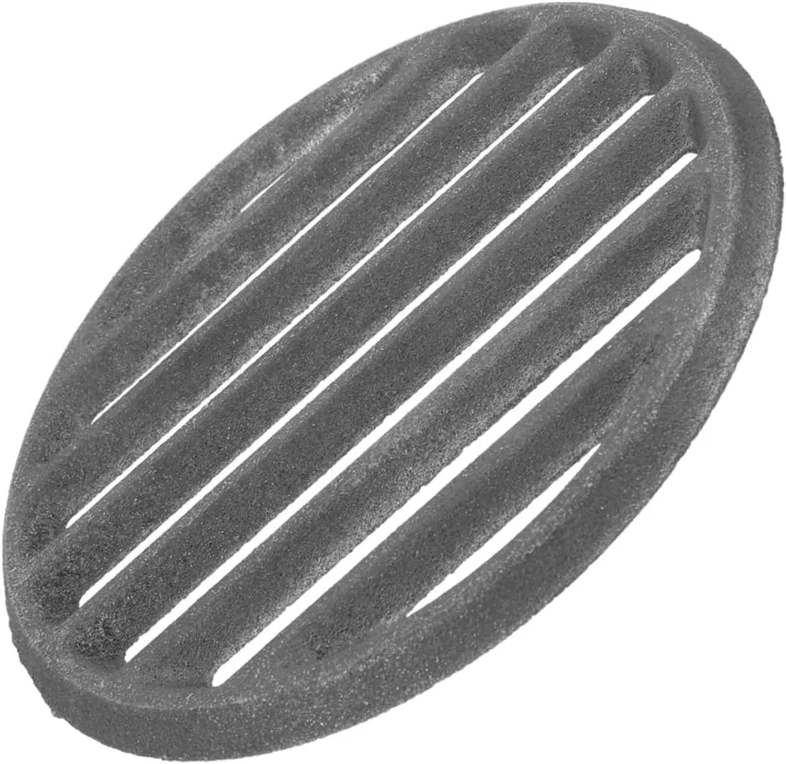 Round Iron BBQ Grill Grate Durable Charcoal Cooking Rack for Fire Pit Outdoor Use for Camping Picnics and Backyard Barbecues Replacement Accessory