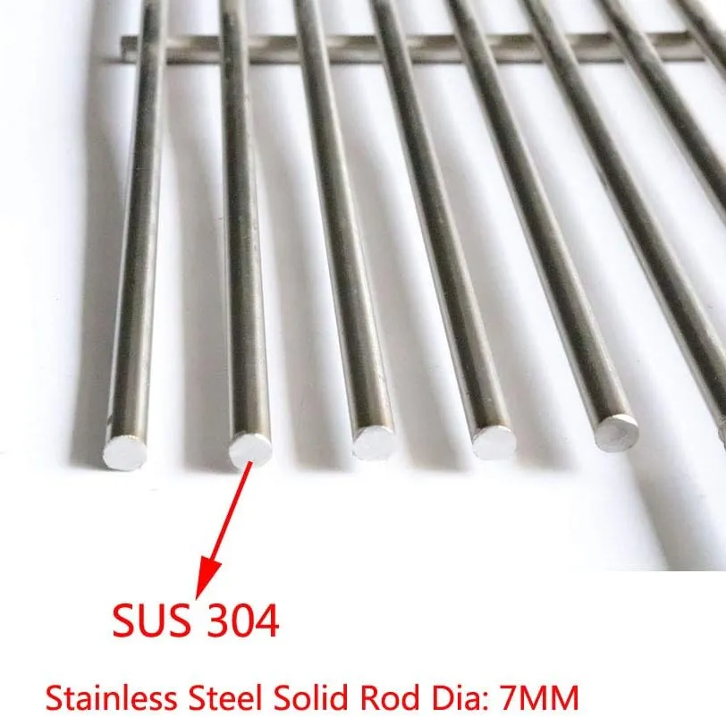 S6505A (4-Pack) 19 3/4" Stainless Steel Cooking Grid Grates Replacement for Chargriller 2121, 2123, 2222, 2828, 3001, 3030, 3725, 4000, 5050, 5252 Set of 4