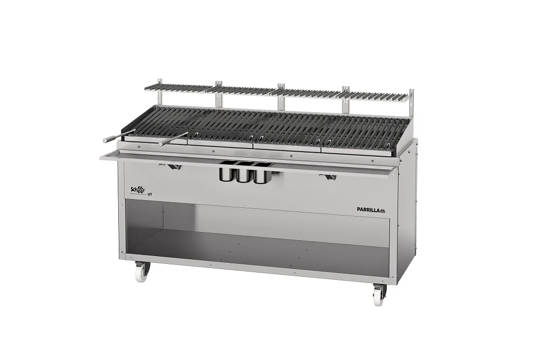 Scheer Proline Parrilla 620 - 1800mm 4 Section Charcoal/Wood Grill