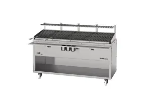 Scheer Proline Parrilla 620 - 1800mm 4 Section Charcoal/Wood Grill