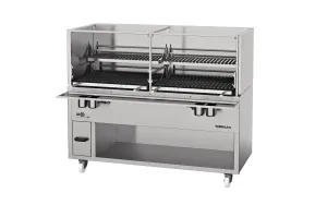 Scheer Proline Parrilla 640 - 1800mm Charcoal/Wood Double Lifter Grill