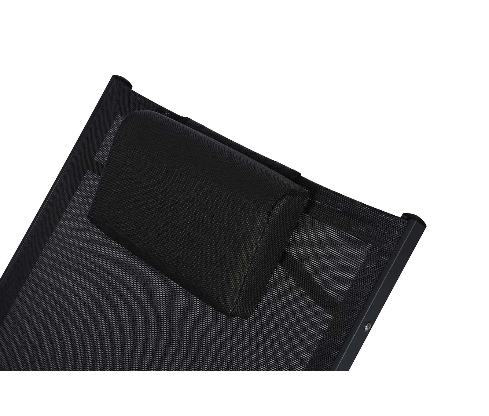 Sea Breeze Ultra Comfortable Foldaway Cool Mesh Lounger - Black