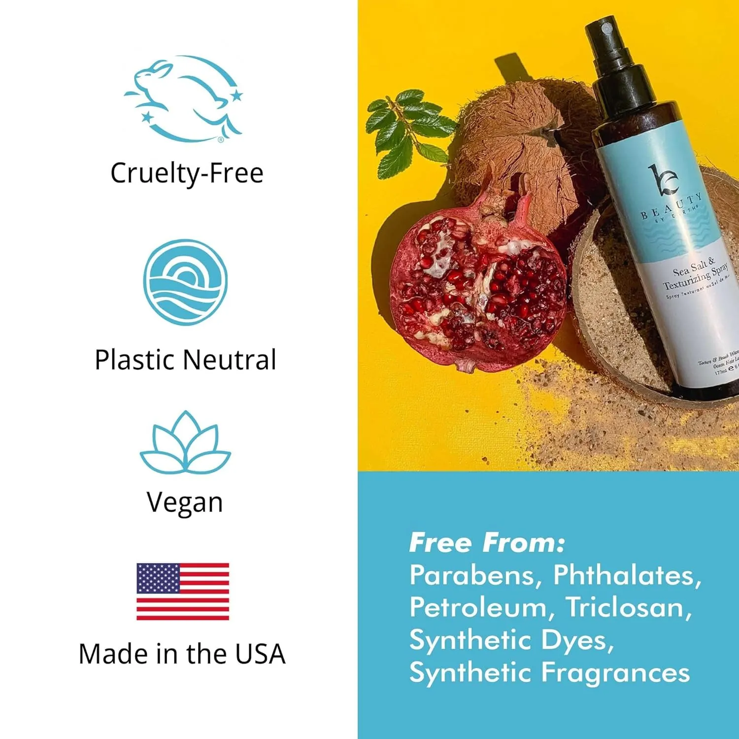 Sea Salt Spray for Hair - Texture Hair Spray for Men & Women, Seasalt Water for Beach Waves