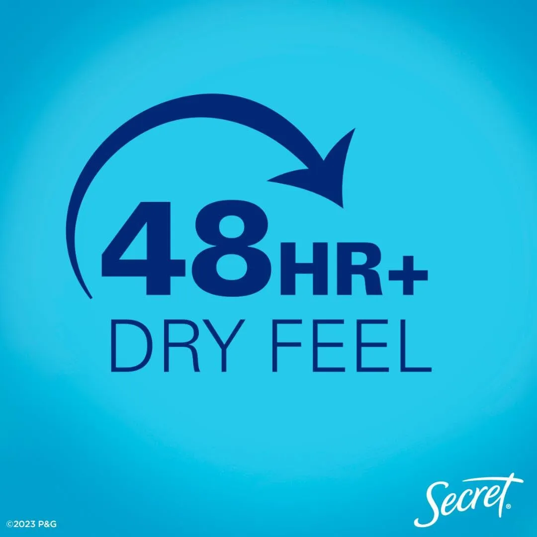 Secret Dry Spray Antiperspirant Deodorant for Women, 48hr Weightless Sweat & Odor Protection, Gentle on Skin, Powder Fresh Scent, 4.1 oz (Pack of 3)