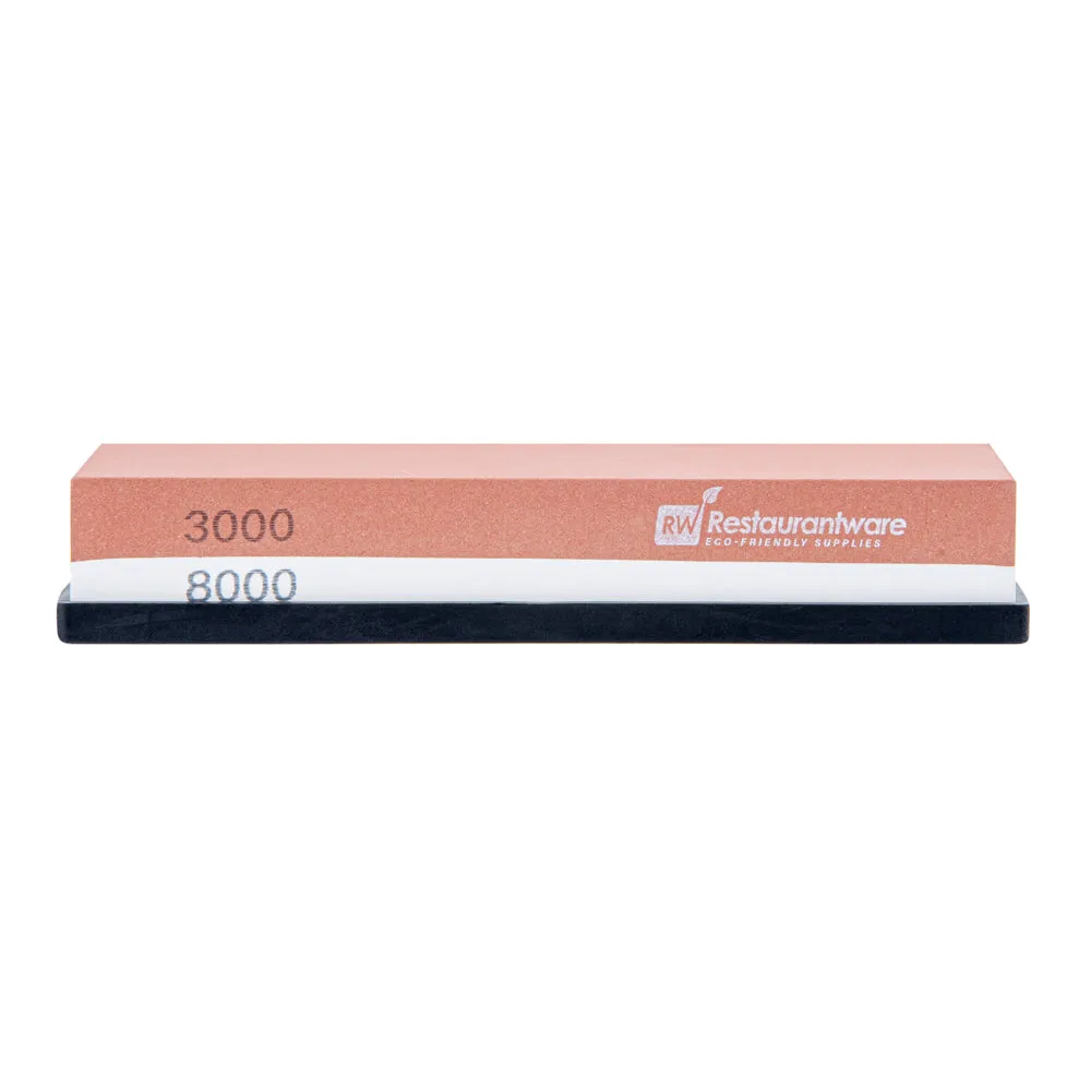 Sensei Whetstone Knife Sharpening Set - 3000/8000, Silicone Holder - 1 count box