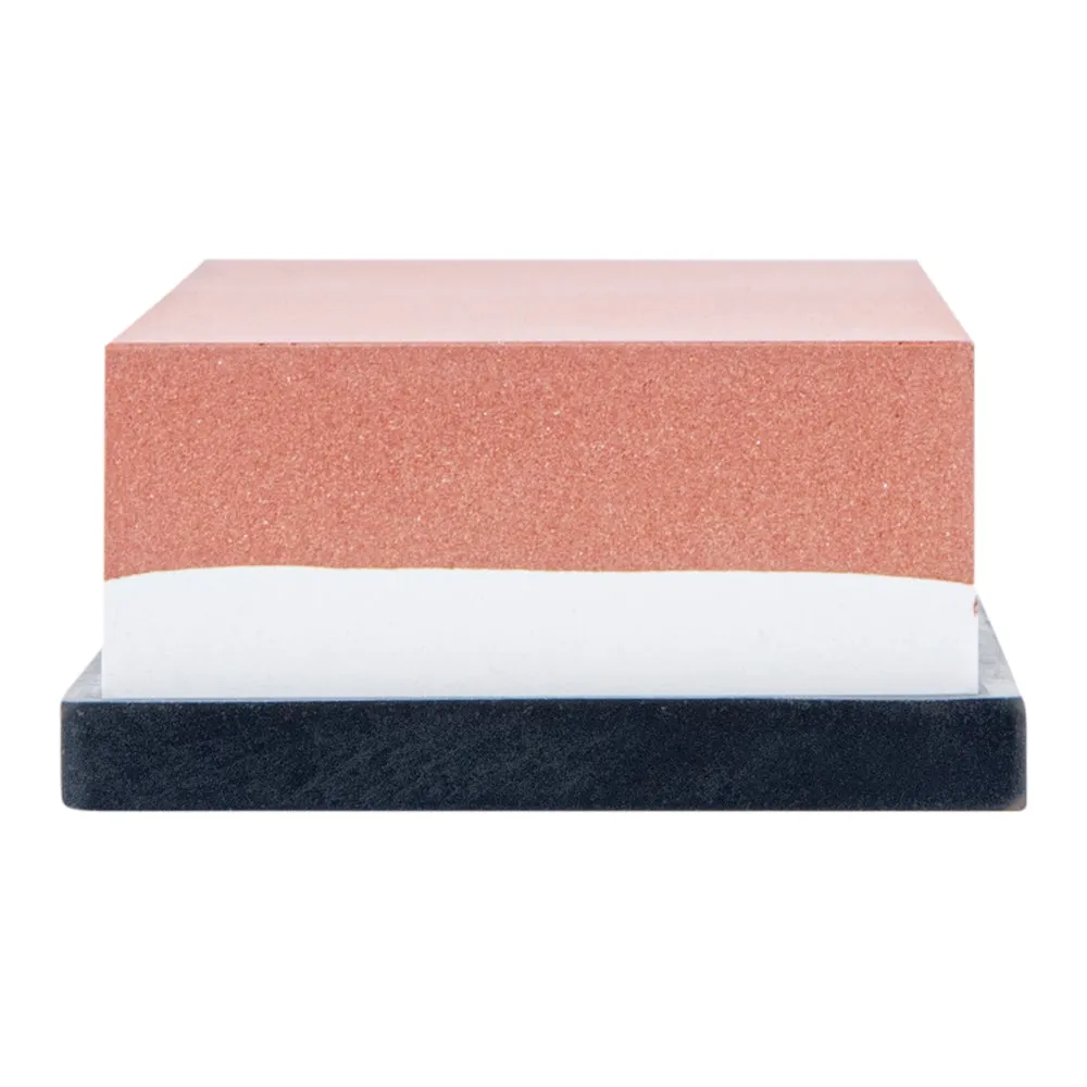 Sensei Whetstone Knife Sharpening Set - 3000/8000, Silicone Holder - 1 count box
