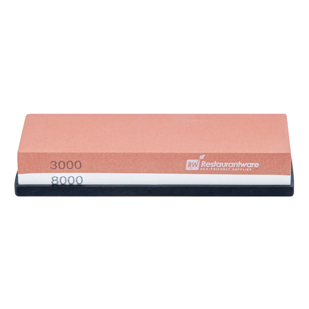 Sensei Whetstone Knife Sharpening Set - 3000/8000, Silicone Holder - 1 count box