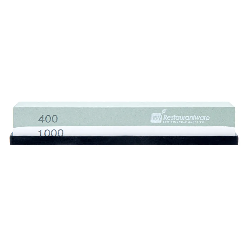 Sensei Whetstone Knife Sharpening Set - 400/1000, Silicone Holder - 1 count box