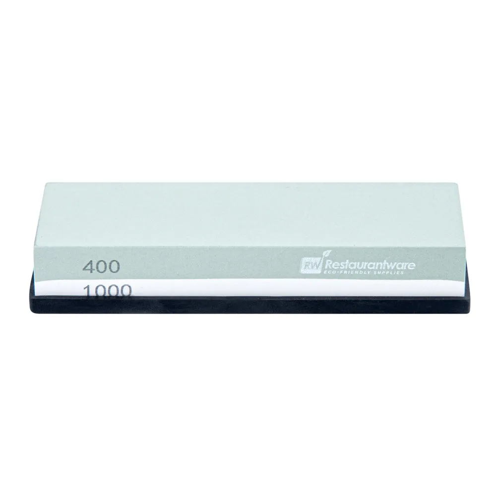 Sensei Whetstone Knife Sharpening Set - 400/1000, Silicone Holder - 1 count box