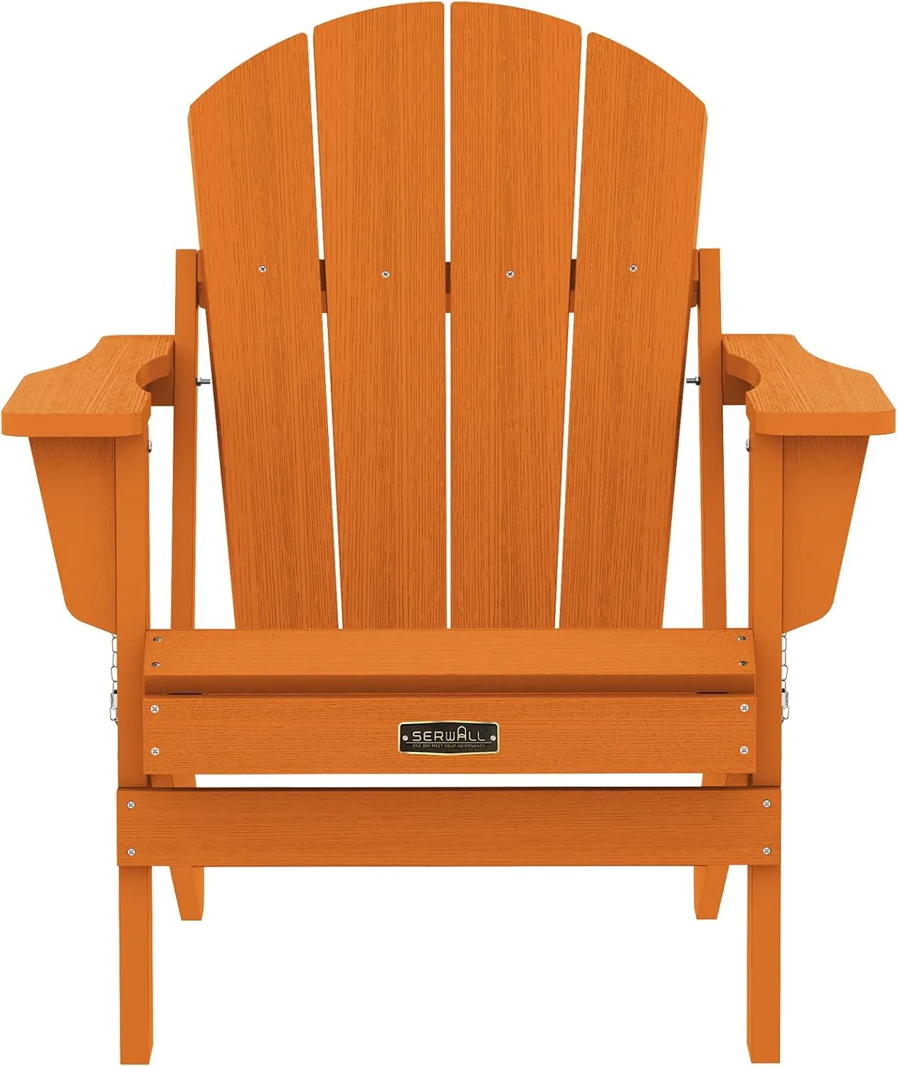 SERWALL Adirondack Chair for Patio Garden Outdoors Fire Pit- Apricot