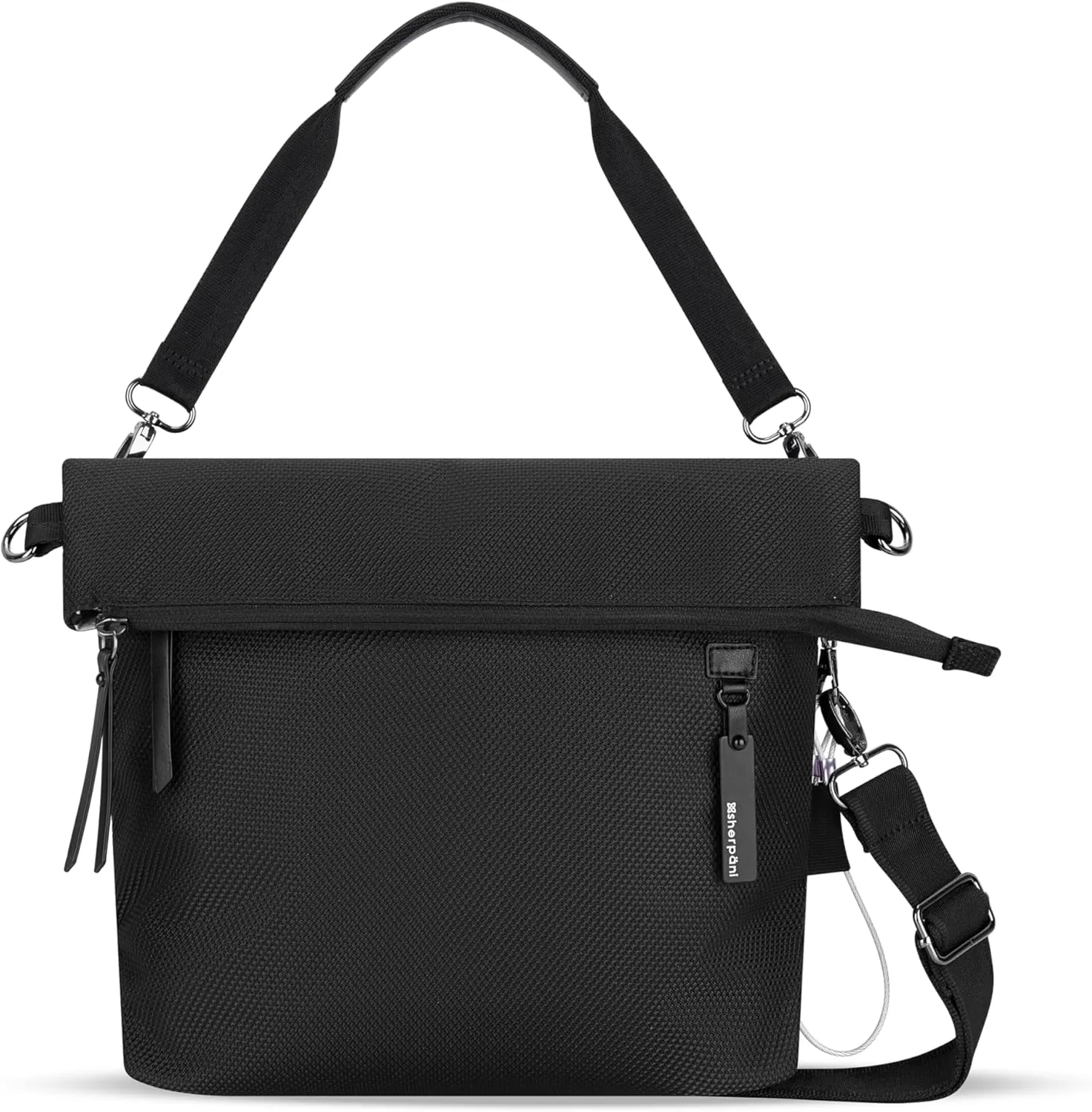 Sherpani Vale, Anti Theft Crossbody Purse, Tote Bag, Travel Shoulder Bag, Fashion Purse Handbag, Crossbody Bags for Women with Metal Hardware, Travel Gift for Women (Carbon)