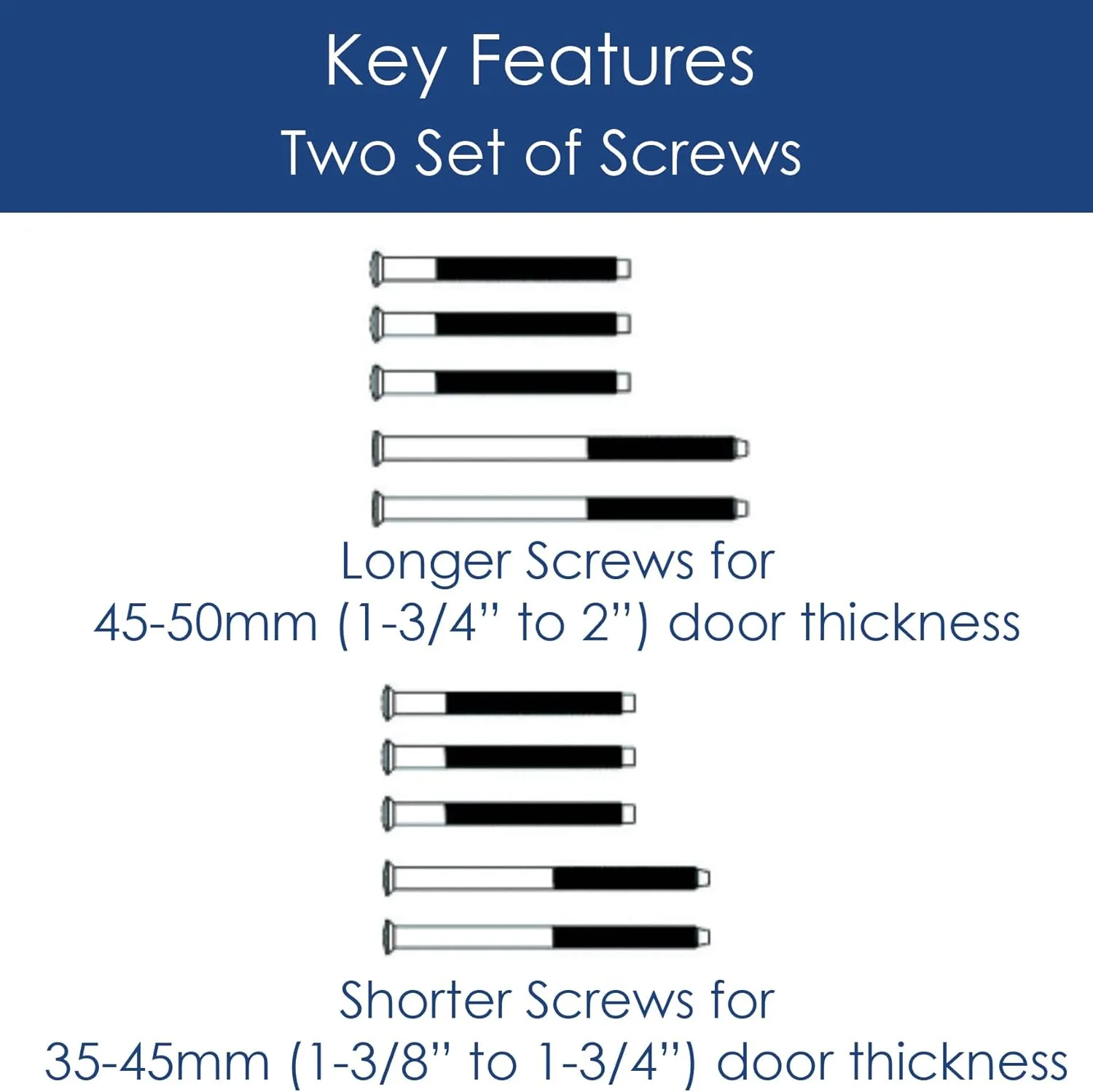 Single Door Handle Set with Single Cylinder Deadbolt, Rectangular Adjustable Entry Door Lock Set (Arch Lever, Oil Rubbed Bronze)