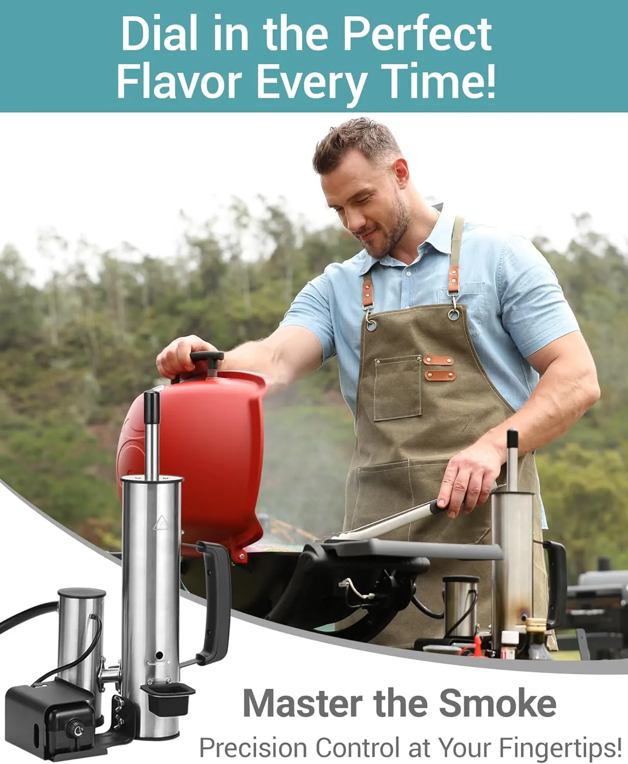 Smoke Generator For Cheese, Smoke Tube For Pellet Smoker,Outdoor Hot or Cold Smok er with Air Pump,Griddle Accessories for Camping, Cold Smoker Attachment, Smoke Box for Any Grill