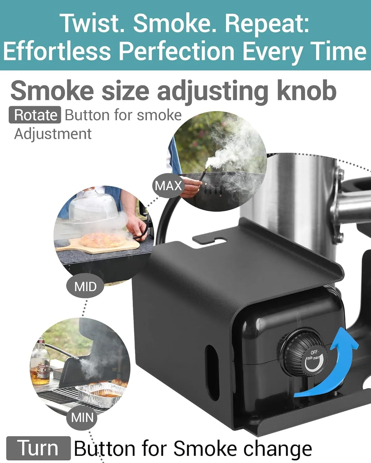 Smoke Generator For Cheese, Smoke Tube For Pellet Smoker,Outdoor Hot or Cold Smok er with Air Pump,Griddle Accessories for Camping, Cold Smoker Attachment, Smoke Box for Any Grill