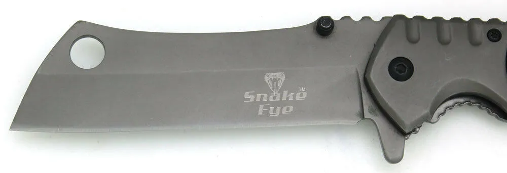 Snake Eye Tactical Heavy Duty Assisted Open Razor Style Folding Pocket Knife