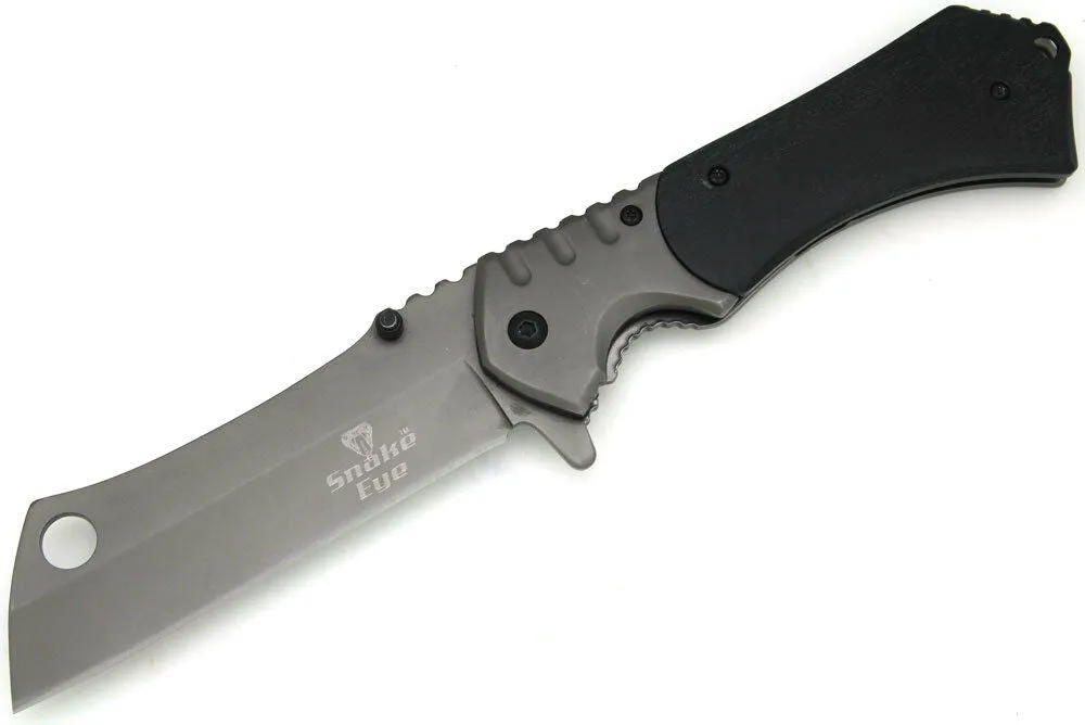 Snake Eye Tactical Heavy Duty Assisted Open Razor Style Folding Pocket Knife