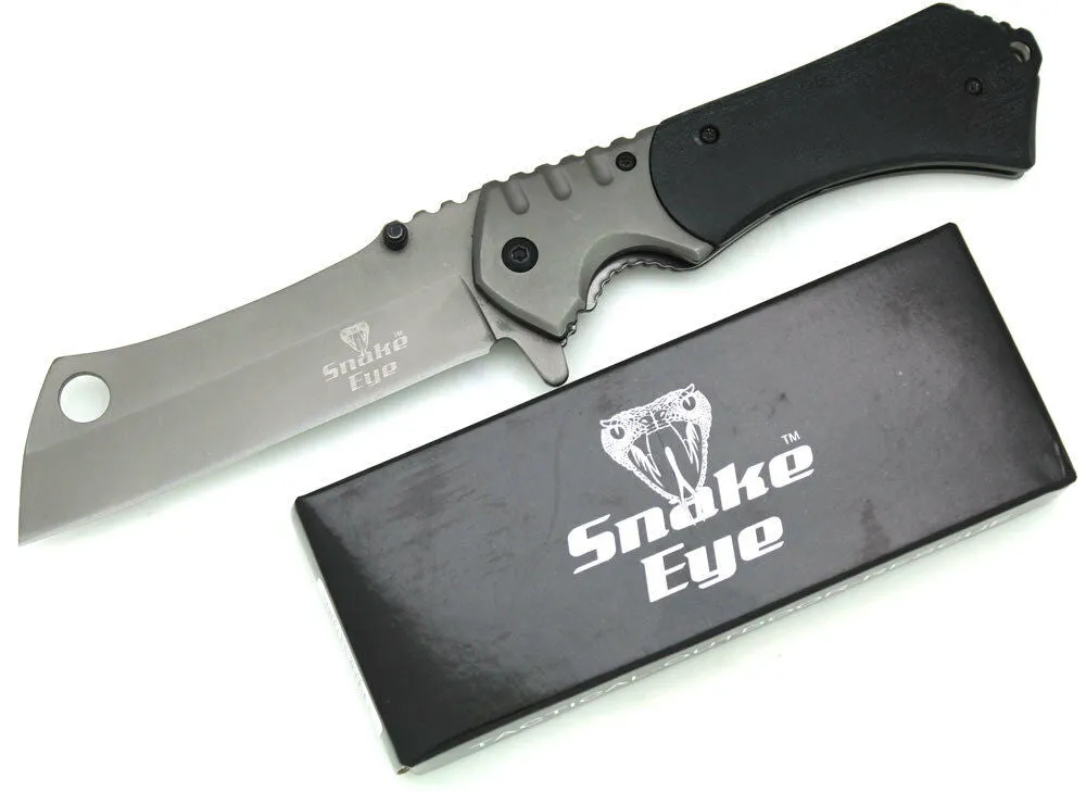 Snake Eye Tactical Heavy Duty Assisted Open Razor Style Folding Pocket Knife